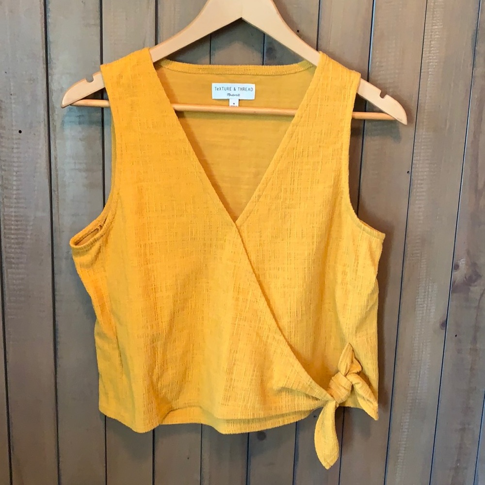 Madewell Texture & Thread Yellow Shirt Blouse